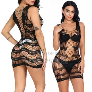 Erotic Sexy Hot Fishnet Mesh Mini Dress Pole Dance Costumes