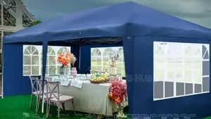 Foldable Canopy, 10by20 With Black Pole Windows
