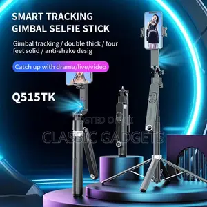 Q515TK Auto Tracking 360 Rotation Tripod for Video Vlog Live