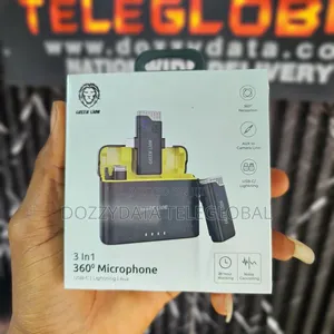 Greenlion 3 in 1 360° Microphone USB-C | Lightning | Aux
