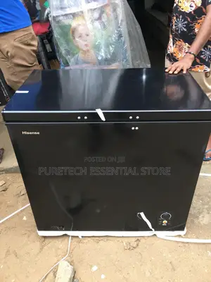 Original Hisense Black Chest Freezer With Glass Top 250SH