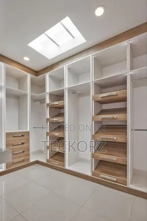 Walk in Closet With LED Dressing Mirror