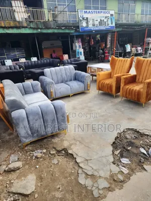 Quality Complete Set of 7 Seaters Upholstery Padded Sofa