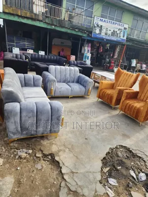 Seven Seaters Sitting Room Fabric Chairs