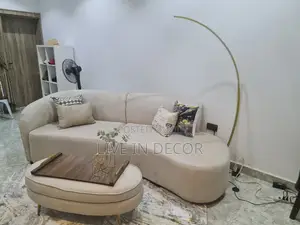 Curvy Sofa With Ottoman