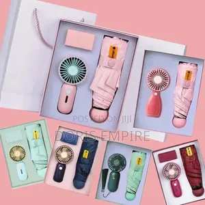 Umbrella and Fan Gift Set