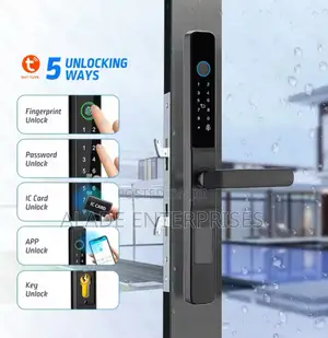 Fingerprint Magnet Card Password Key Outdoor Smart Door Lock