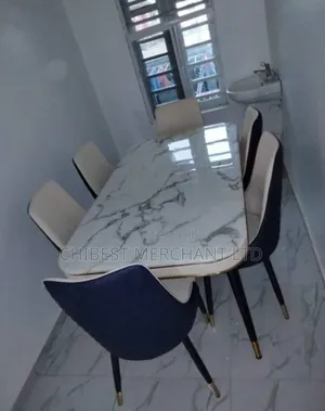 Quality Marble Dinning Table and Chairs for Living Room