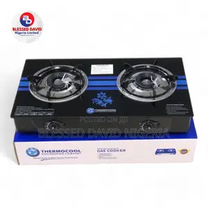 TEC Thermocool Table Top Gas Cooker-Double Burner Glass