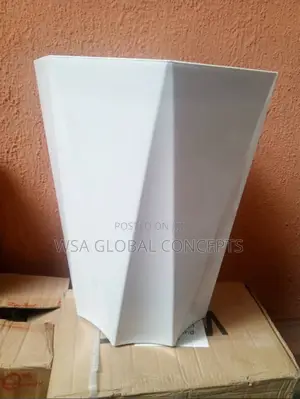 White Vase Fiber Plastic Flower Pots