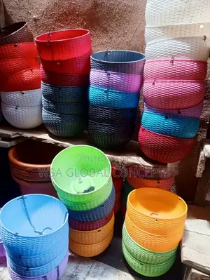 Different Colors Hanging Flower Pots