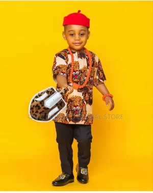 Children Isiagu Igbo Wear For Boy Cultural Day Ceremony