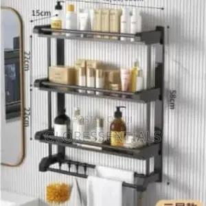 Bathroom Organiser Wall Rack
