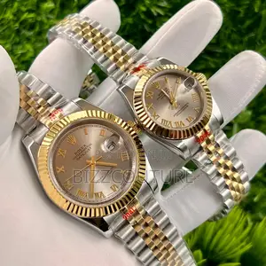 Original Rolex Oyster Perpetual Gold Mix Silver Chain Watch