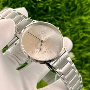 Original Lacoste Silver Chain Watch Is Available in Store