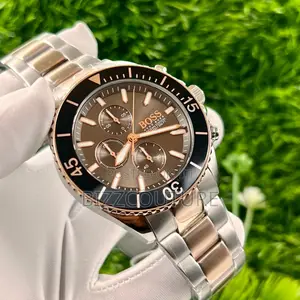 Original Boss Chronograph Silver Chain Watch Is Available
