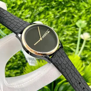 Original Lacoste Black Rubber Watch Is Available in Store