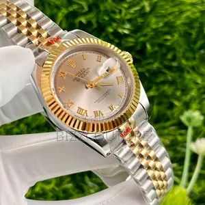 Original Rolex Oyster Silver and Gold Chain Watch in Store