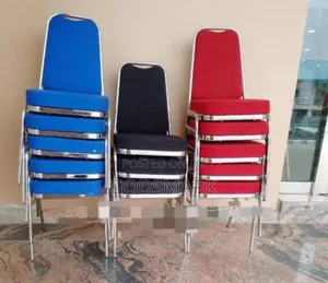 Imported Banquet Chair With Stainless Steel Legs.