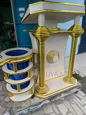 Church Pulpit and Offering Basket