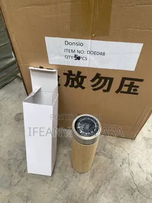 Wooden Flask With Temperature