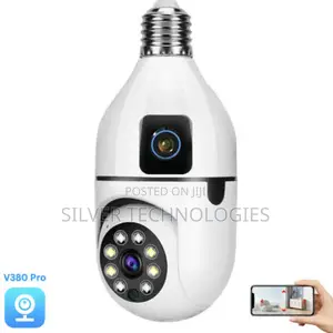 PTZ Double Lens Bulb Camera With Wi-Fi