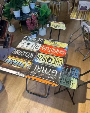 1928 Foldable One Table and One Chair(1 Piece Each)
