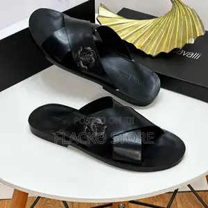 Original Roberto Cavalli Leather Slippers