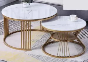 Marble Top Round Coffee Table