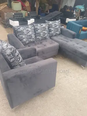 A Nice and Affordable L -Shape Plus 1 Single Sofa Chair