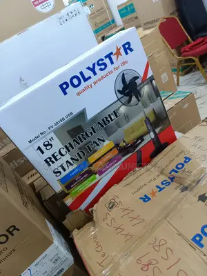 Polystar Standard Rechargeable 18" Stand Fan Pv-3018b