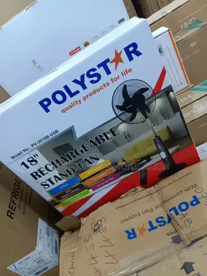 Polystar Quality 18" Rechargeable Stand Fan Pv-3018b