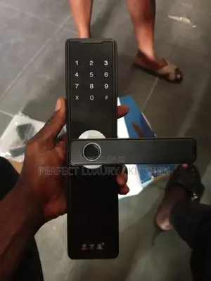 Door Lock Handle With Code, Card Finger Prints