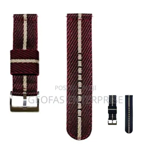Professionals High Quality Red/Blue 21 Canvas Watch Straps