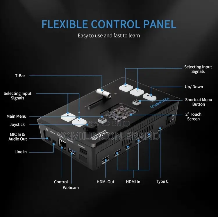 FEELWORLD L1 Plus Multi Camera Video Mixer Switcher