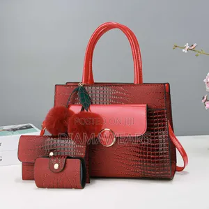 Red Ladies Classic Hand Bag