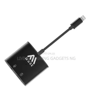 Muse Lightning + 35mm Audio Adapter/Converter for Livestream (iPhones)