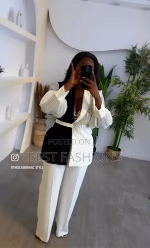 Original Black and White 2 Piece Suit