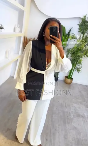 Original Black and White 2 Piece Suit
