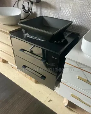 Black Wall Hung Cabinet Basins