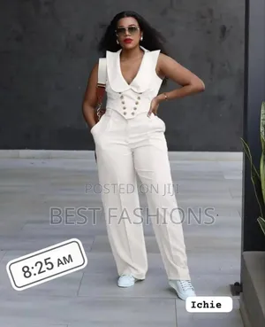 White Ladies 2 Piece Trousers