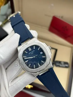 Original Patek Philipe Geneve Blue Rubber Strap Watch