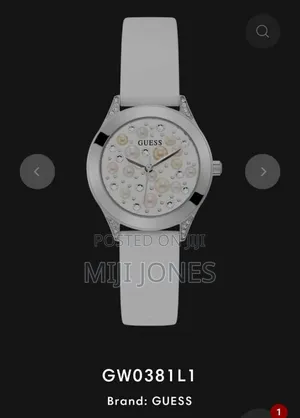 Guess Ladies Pearl Stainless Steel Watch Gw0381l1