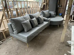 Round Corner L-Shape Sofa