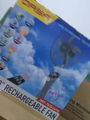 New Qasa 18 Inches Rechargeable Fan With Remote Control