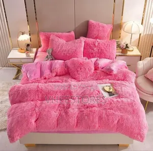 Fur Duvet Set ~ Pink