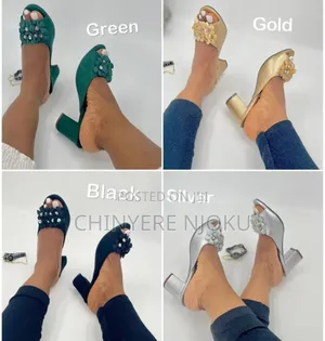 Block Heel Slippers