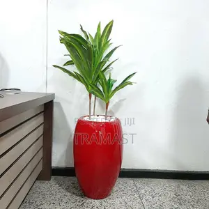 160cm Artificial Dracaena Potted Plants With Fiberglass Pot