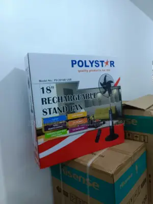 Polystar Functional Rechargeable 18" Stand Fan