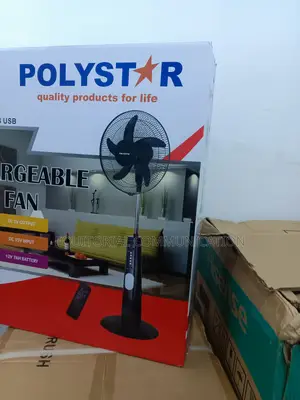 Polystar Rechargeable Air Solution 18" Stand Fan Pv-3018b